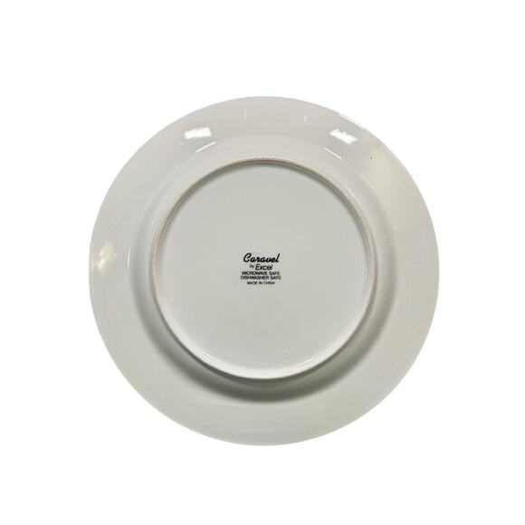 Caravel by Excel Retro Patterned Iris and Tulip Dinner Plates Set of 4 - Picture 3 of 3